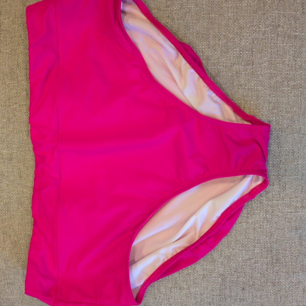 Lands' End Tankini Floral Under wire Women's 16 - Pink and Orange - Picture 10 of 10